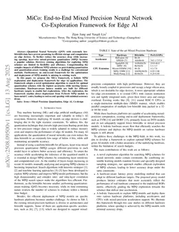 MiCo: End-to-End Mixed Precision Neural Network Co-Exploration Framework for Edge AI