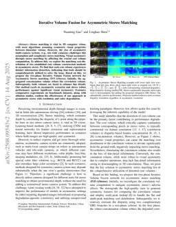 Iterative Volume Fusion for Asymmetric Stereo Matching