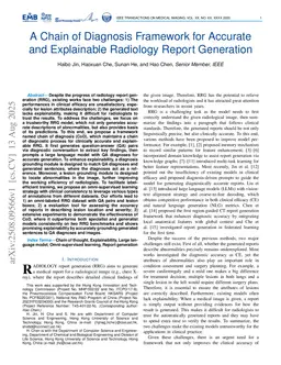 A Chain of Diagnosis Framework for Accurate and Explainable Radiology Report Generation