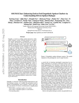 OSUM-EChat: Enhancing End-to-End Empathetic Spoken Chatbot via Understanding-Driven Spoken Dialogue