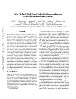 PaCo-FR: Patch-Pixel Aligned End-to-End Codebook Learning for Facial Representation Pre-training
