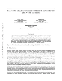 Reasoning About Knowledge on Regular Expressions is 2EXPTIME-complete
