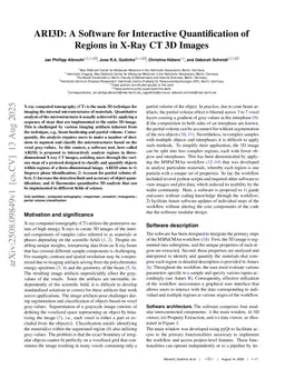 ARI3D: A Software for Interactive Quantification of Regions in X-Ray CT 3D Images