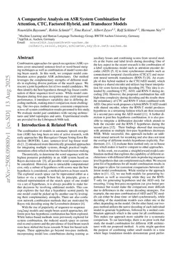A Comparative Analysis on ASR System Combination for Attention, CTC, Factored Hybrid, and Transducer Models