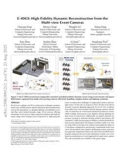 E-4DGS: High-Fidelity Dynamic Reconstruction from the Multi-view Event Cameras