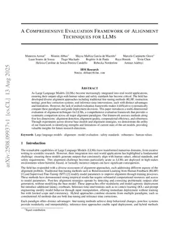A Comprehensive Evaluation framework of Alignment Techniques for LLMs
