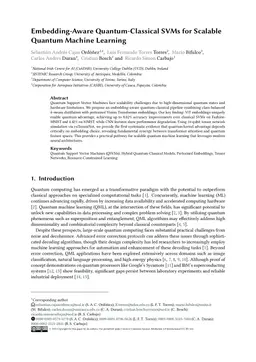 Embedding-Aware Quantum-Classical SVMs for Scalable Quantum Machine Learning