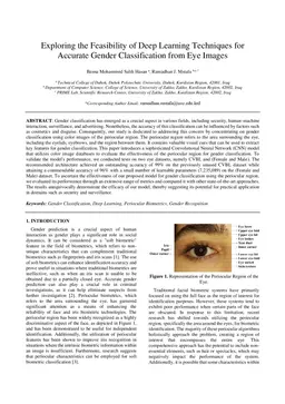 Exploring the Feasibility of Deep Learning Techniques for Accurate Gender Classification from Eye Images