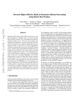 Towards Higher Effective Rank in Parameter-efficient Fine-tuning using Khatri--Rao Product