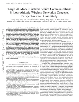 Large AI Model-Enabled Secure Communications in Low-Altitude Wireless Networks: Concepts, Perspectives and Case Study