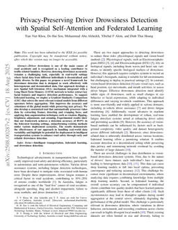 Privacy-Preserving Driver Drowsiness Detection with Spatial Self-Attention and Federated Learning