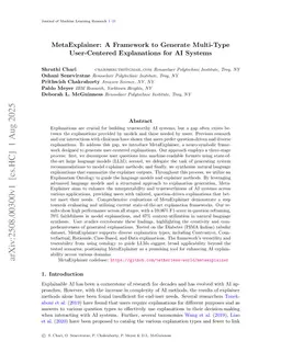 MetaExplainer: A Framework to Generate Multi-Type User-Centered Explanations for AI Systems