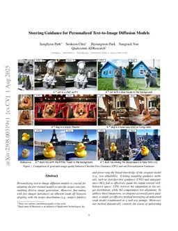 Steering Guidance for Personalized Text-to-Image Diffusion Models