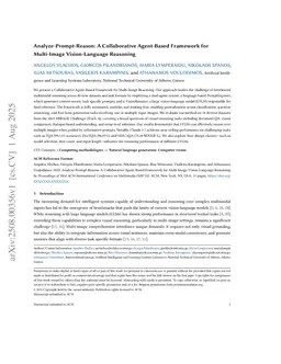 Analyze-Prompt-Reason: A Collaborative Agent-Based Framework for Multi-Image Vision-Language Reasoning