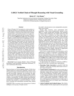 CoRGI: Verified Chain-of-Thought Reasoning with Post-hoc Visual Grounding