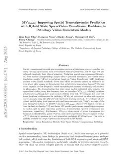 $MV_{Hybrid}$: Improving Spatial Transcriptomics Prediction with Hybrid State Space-Vision Transformer Backbone in Pathology Vision Foundation Models