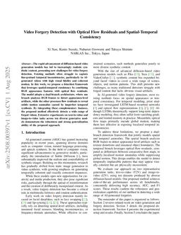 Video Forgery Detection with Optical Flow Residuals and Spatial-Temporal Consistency