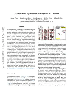 Occlusion-robust Stylization for Drawing-based 3D Animation