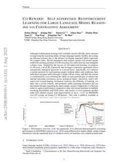 Co-rewarding: Stable Self-supervised RL for Eliciting Reasoning in Large Language Models