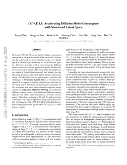 DC-AE 1.5: Accelerating Diffusion Model Convergence with Structured Latent Space