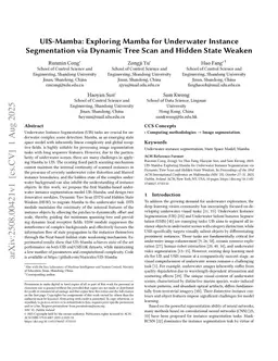 UIS-Mamba: Exploring Mamba for Underwater Instance Segmentation via Dynamic Tree Scan and Hidden State Weaken