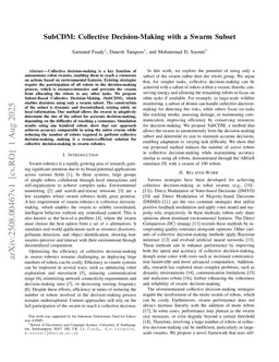 SubCDM: Collective Decision-Making with a Swarm Subset