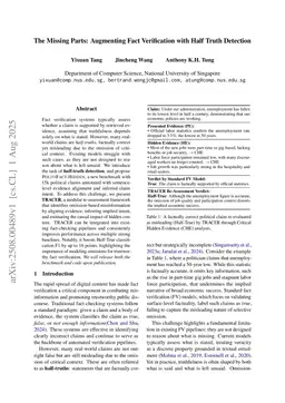 The Missing Parts: Augmenting Fact Verification with Half-Truth Detection