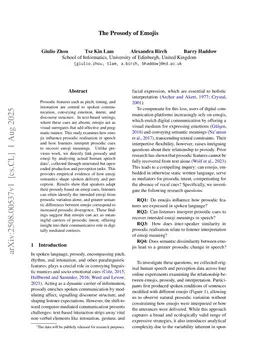 The Prosody of Emojis