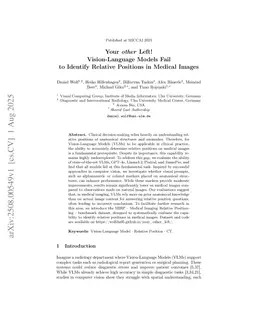 Your other Left! Vision-Language Models Fail to Identify Relative Positions in Medical Images