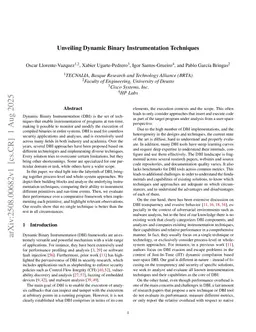 Unveiling Dynamic Binary Instrumentation Techniques