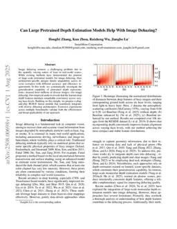 Can Large Pretrained Depth Estimation Models Help With Image Dehazing?