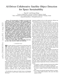 AI-Driven Collaborative Satellite Object Detection for Space Sustainability