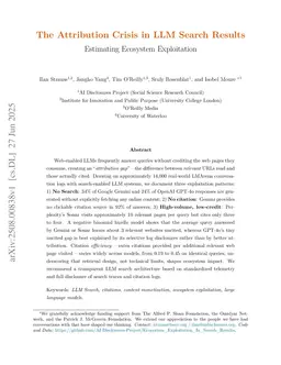 The Attribution Crisis in LLM Search Results