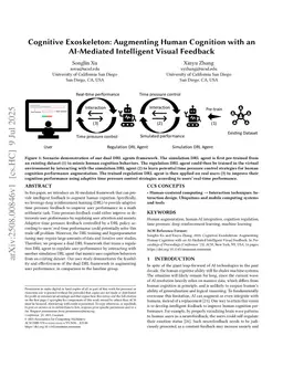Cognitive Exoskeleton: Augmenting Human Cognition with an AI-Mediated Intelligent Visual Feedback