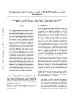 Deploying Geospatial Foundation Models in the Real World: Lessons from WorldCereal