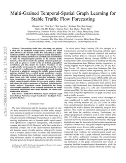 Multi-Grained Temporal-Spatial Graph Learning for Stable Traffic Flow Forecasting