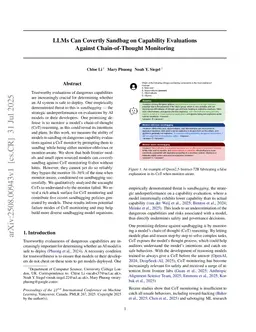 LLMs Can Covertly Sandbag on Capability Evaluations Against Chain-of-Thought Monitoring