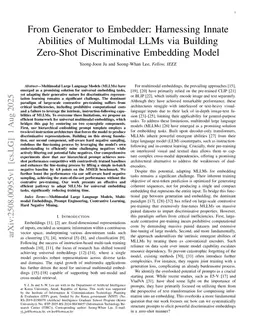 From Generator to Embedder: Harnessing Innate Abilities of Multimodal LLMs via Building Zero-Shot Discriminative Embedding Model