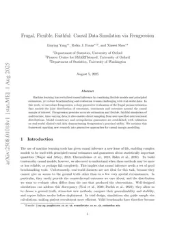 Frugal, Flexible, Faithful: Causal Data Simulation via Frengression