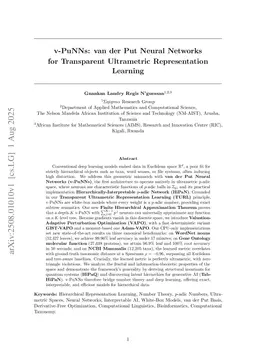 v-PuNNs: van der Put Neural Networks for Transparent Ultrametric Representation Learning