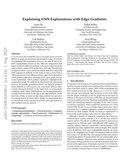 Explaining GNN Explanations with Edge Gradients