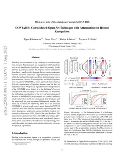 COSTARR: Consolidated Open Set Technique with Attenuation for Robust Recognition