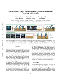 UniEgoMotion: A Unified Model for Egocentric Motion Reconstruction, Forecasting, and Generation