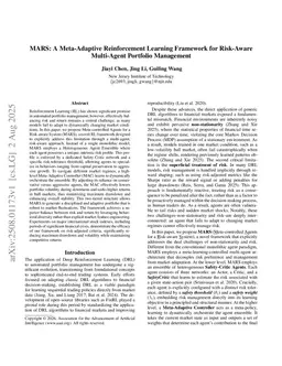 MARS: A Meta-Adaptive Reinforcement Learning Framework for Risk-Aware Multi-Agent Portfolio Management