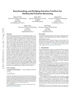 Benchmarking and Bridging Emotion Conflicts for Multimodal Emotion Reasoning