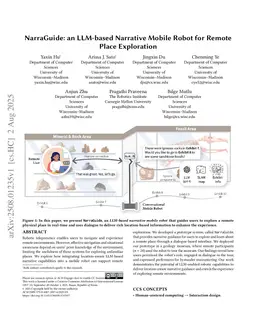 NarraGuide: an LLM-based Narrative Mobile Robot for Remote Place Exploration