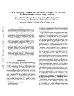 NS-Net: Decoupling CLIP Semantic Information through NULL-Space for Generalizable AI-Generated Image Detection