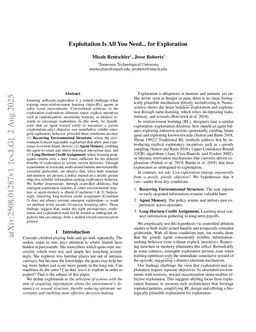 Exploitation Is All You Need... for Exploration