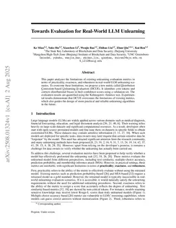 Towards Evaluation for Real-World LLM Unlearning