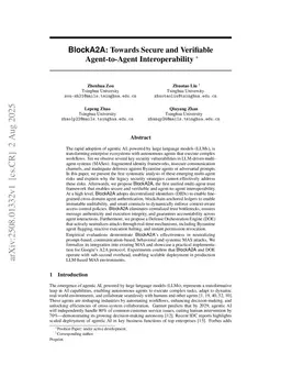 BlockA2A: Towards Secure and Verifiable Agent-to-Agent Interoperability